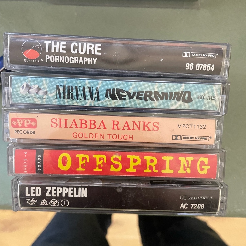 Vintage Cassettes Lot-The Cure, Nirvana, Sex Pistols, The Smiths, Led Zeppelin